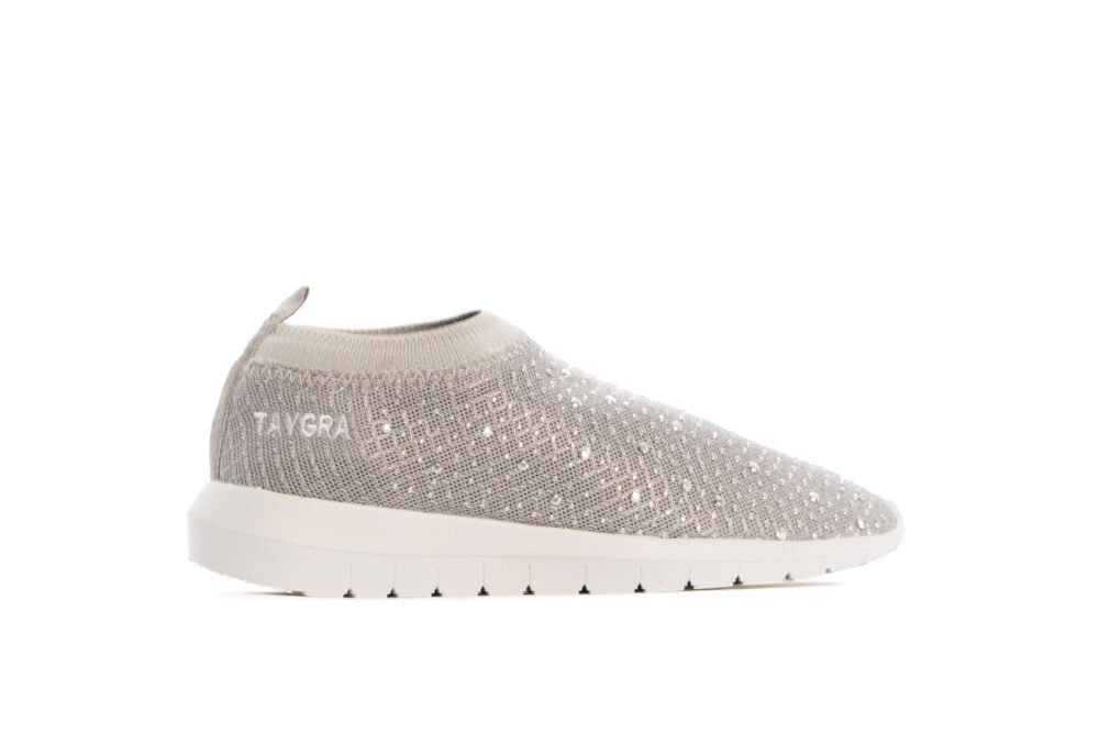 Tênis Taygra CrossFeet Cinza Strass