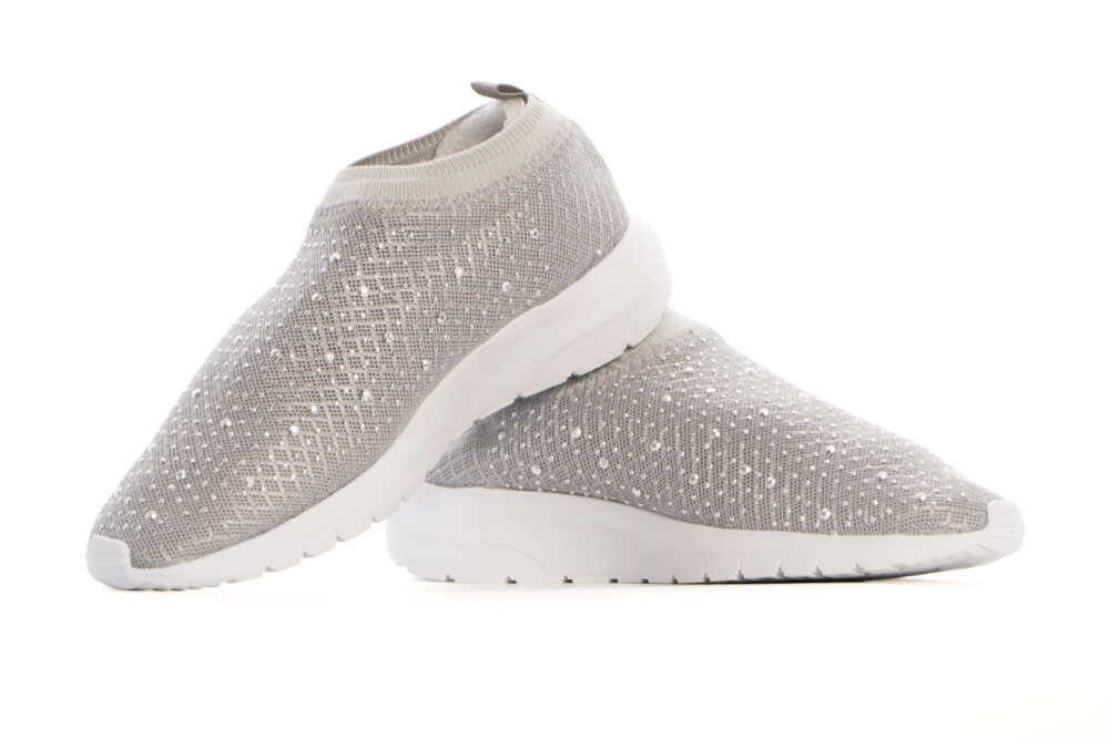 Tênis Taygra CrossFeet Cinza Strass - Image 3