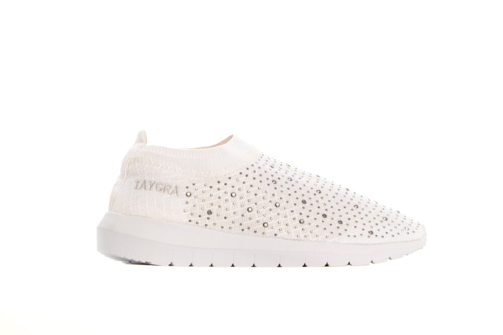 Tênis Taygra CrossFeet Branco Strass