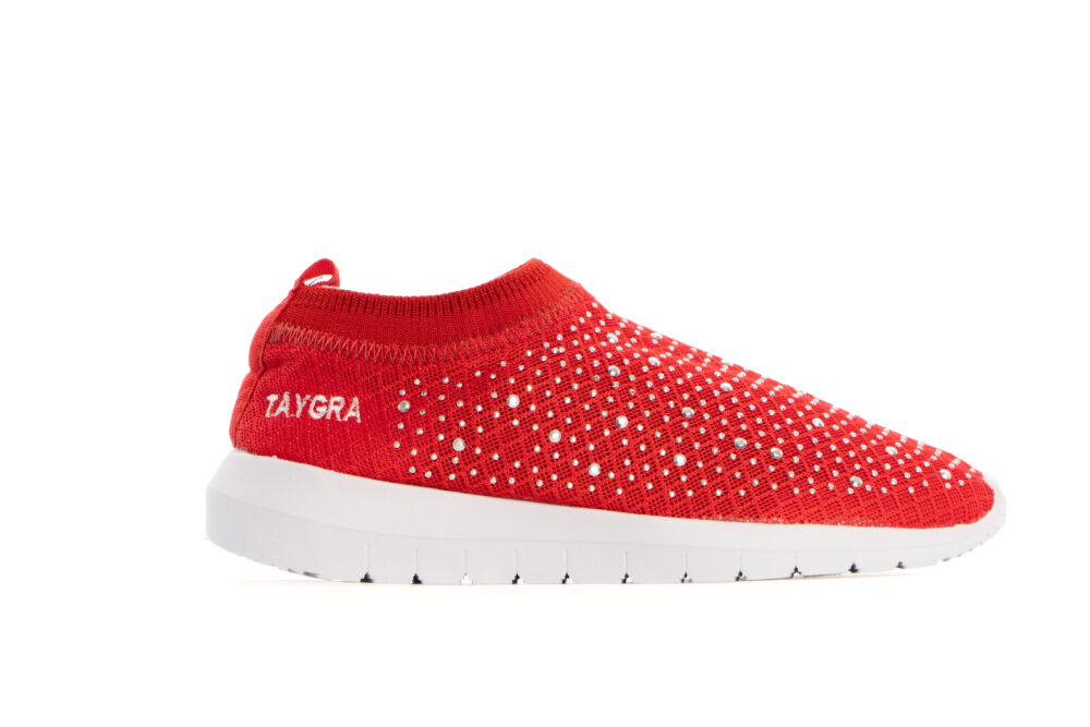 Tênis Taygra CrossFeet Vermelho Strass