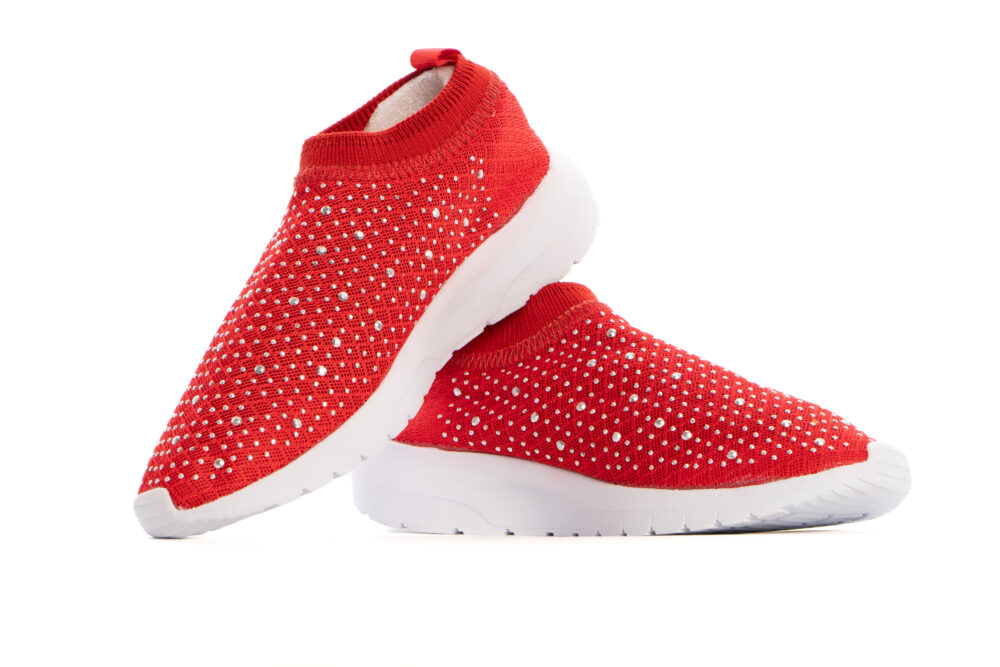 Tênis Taygra CrossFeet Vermelho Strass - Image 3
